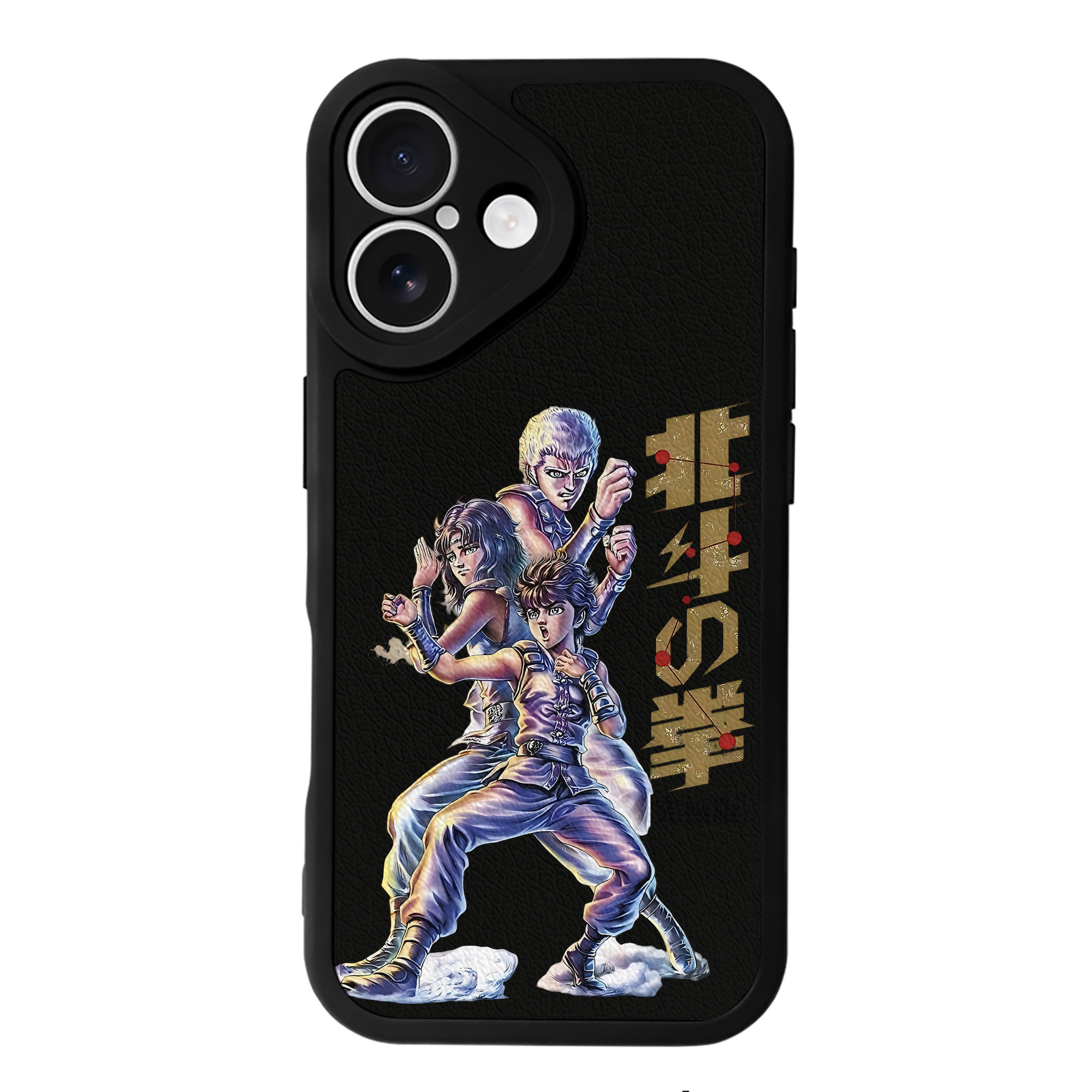 （画像用） 北斗の拳 Fist of the North Star 【iPhone 16シリーズ対応】シリコンスマホケース（レザー調） 材質：シリコン
